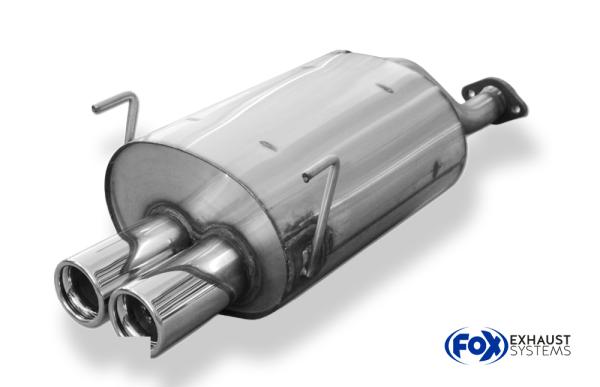 Endschalldämpfer - 2x76 Typ 13 passend für: Honda Civic Generation 5 EG 2/3/4/6  EK 3/4